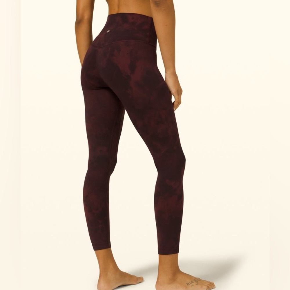 Lulu Lemon Purple Tie Dye Leggings